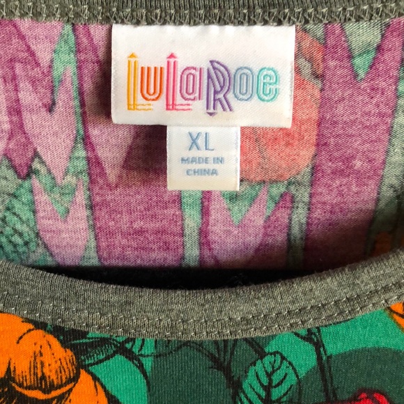 Lularoe Floral Print Randy Top - Picture 4 of 5